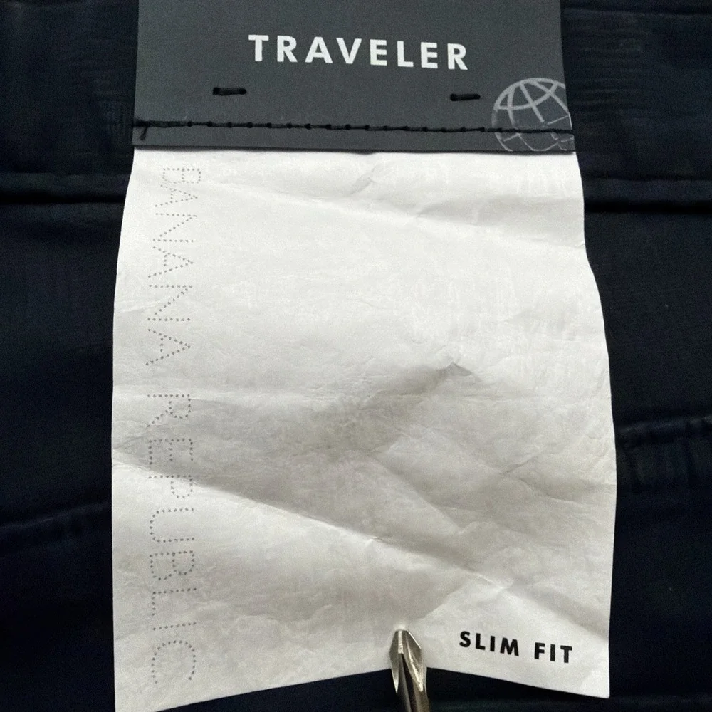 Banana Republic Slim Stretch-Corduroy Traveler Pant Size 36x32 NEW! Black‎